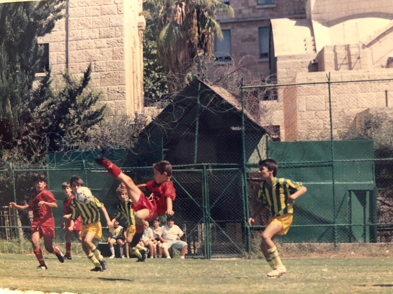 A youth football match